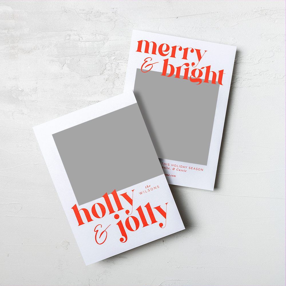 WHCC Holiday Cards holly jolly plaster background preview