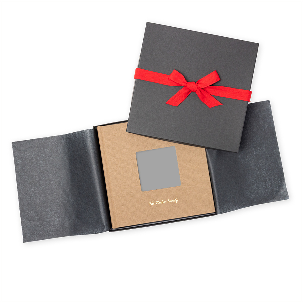 WHCC Red Charcoal Premium Packaging Web Album Honey Distressed with Debossing preview